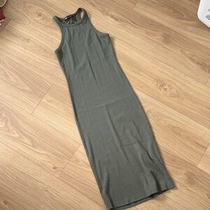 Zara Olive Midi Dress